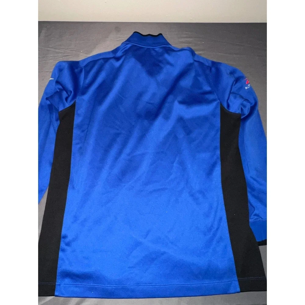 Nike Golf Mens L Dri-FIT Quarter Zip Pullover Blue Black Z66 Auto Auction Logo